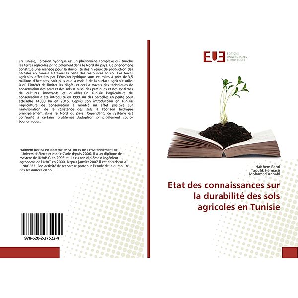 Etat des connaissances sur la durabilité des sols agricoles en Tunisie, Haithem Bahri, Taoufik Hermassi, Mohamed Annabi