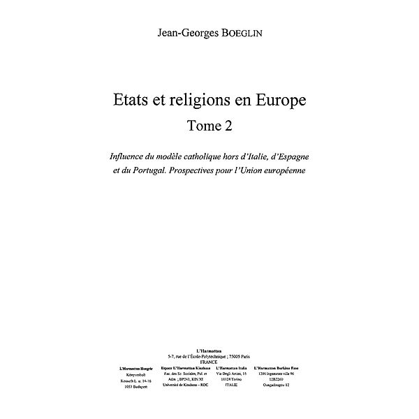 Etats et religions en europet.2 / Hors-collection, Collectif