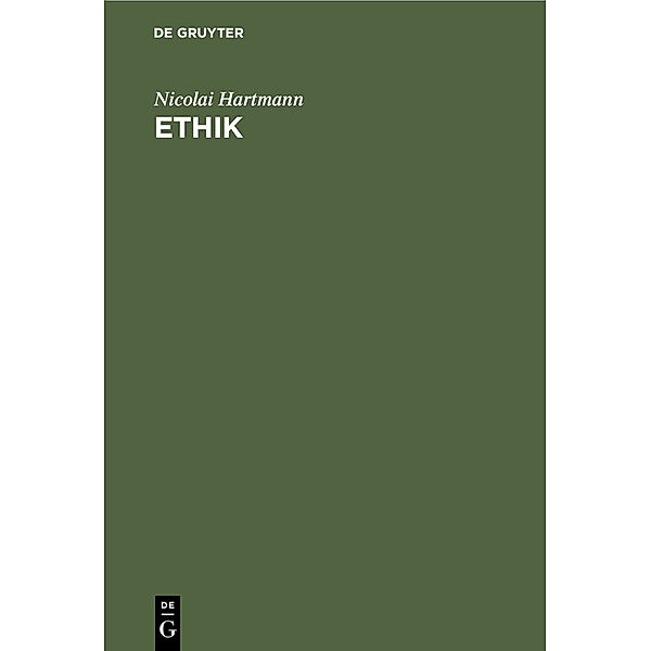 Ethik, Nicolai Hartmann