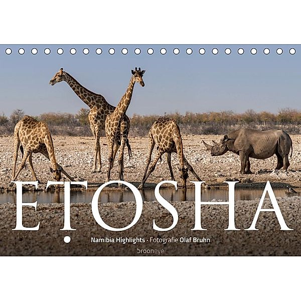 ETOSHA - Namibia Highlights (Tischkalender 2020 DIN A5 quer), Olaf Bruhn