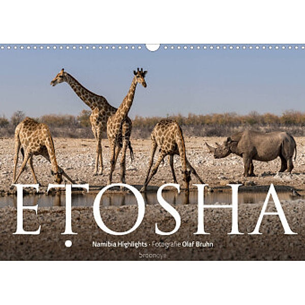 ETOSHA - Namibia Highlights (Wandkalender 2022 DIN A3 quer), Olaf Bruhn