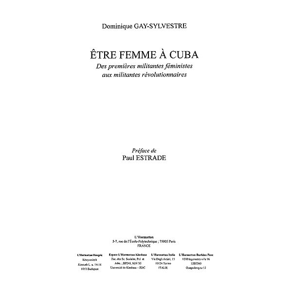 Etre femme a cuba / Hors-collection, Dominqiue Gay-Sylvestre