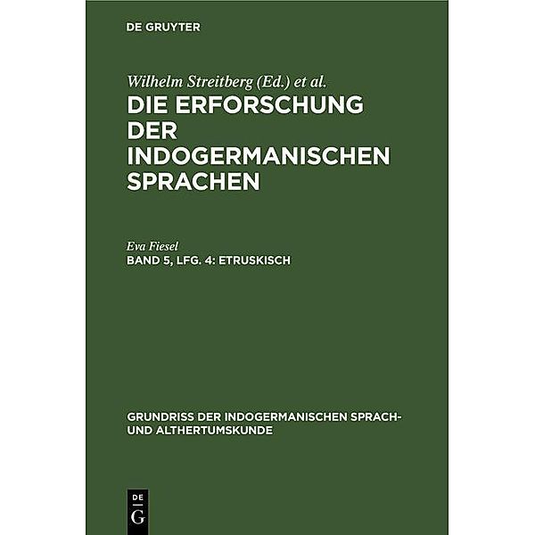 Etruskisch, Eva Fiesel