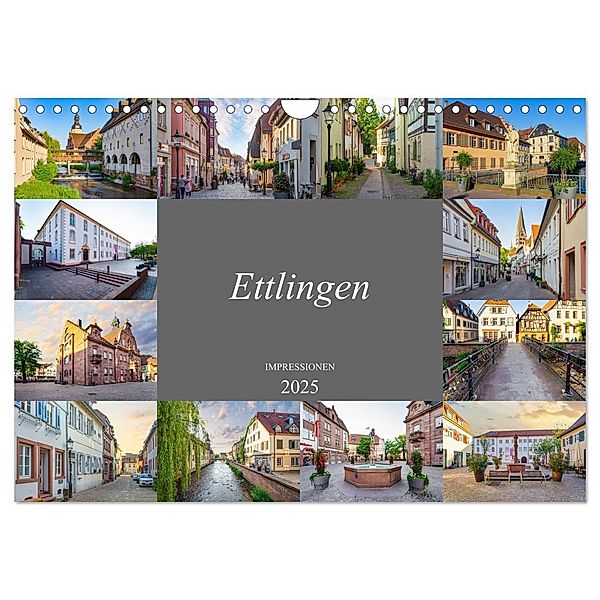 Ettlingen Impressionen (Wandkalender 2025 DIN A4 quer), CALVENDO Monatskalender, Calvendo, Dirk Meutzner