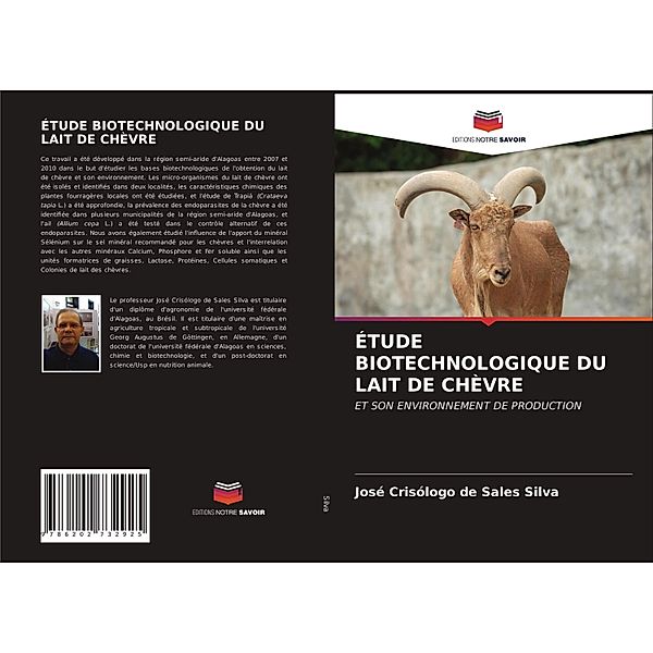 ÉTUDE BIOTECHNOLOGIQUE DU LAIT DE CHÈVRE, José Crisólogo de Sales Silva