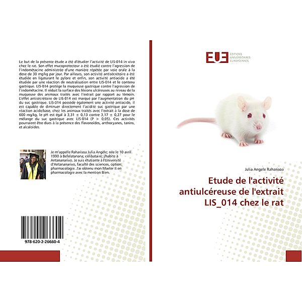 Etude de l'activité antiulcéreuse de l'extrait LIS_014 chez le rat, Julia Angele Raharisoa