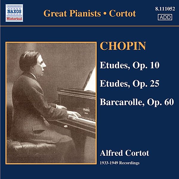 Etüden/Barcarolle, Alfred Cortot