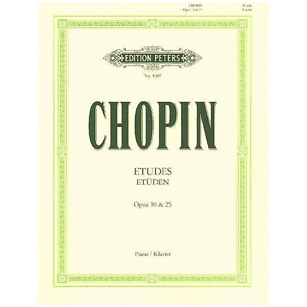 Etüden op.10, op.25 und 3 Etüden ohne Opuszahl, Klavier, Frédéric Chopin