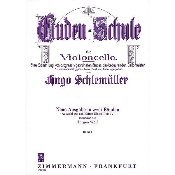 Etüden-Schule, Violoncello, Hugo Schlemüller