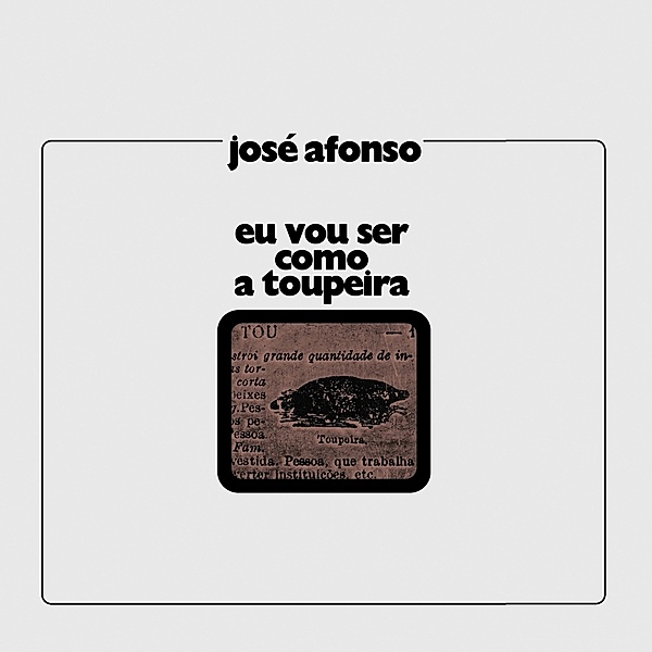 Eu Vou Ser Como A Toupeira (Vinyl), Jose Afonso