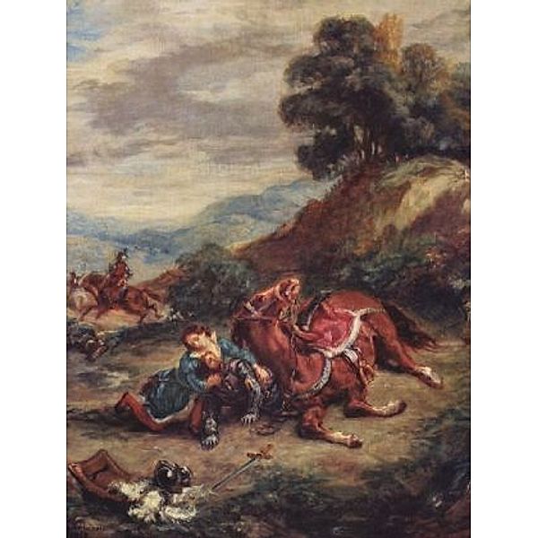 Eugène Ferdinand Victor Delacroix - Der Tod Laras - 1.000 Teile (Puzzle)