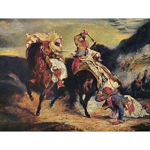 Eugène Ferdinand Victor Delacroix - Kampf des Giaur mit dem Pascha - 2.000 Teile (Puzzle)
