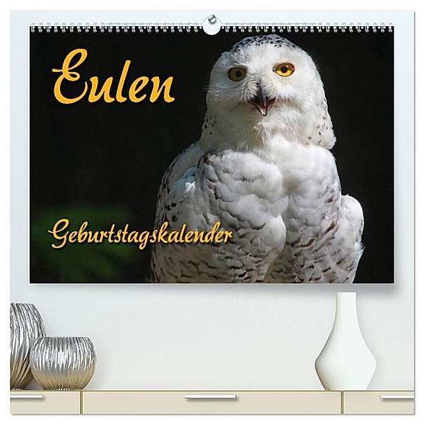 Eulen (hochwertiger Premium Wandkalender 2024 DIN A2 quer), Kunstdruck in Hochglanz, Antje Lindert-Rottke
