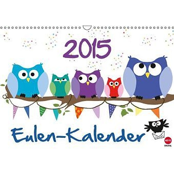 Eulen-Kalender Poster (Wandkalender 2015 DIN A3 quer), Studio B