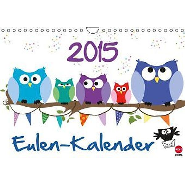 Eulen-Kalender Poster (Wandkalender 2015 DIN A4 quer), Studio B