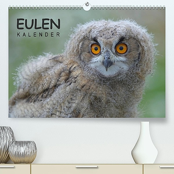 Eulen-Kalender (Premium, hochwertiger DIN A2 Wandkalender 2020, Kunstdruck in Hochglanz), Gerald Wolf