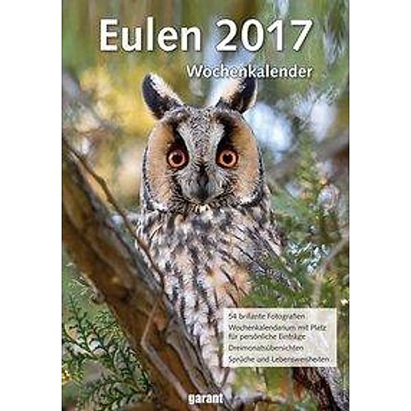 Eulen, Wochenkalender 2017