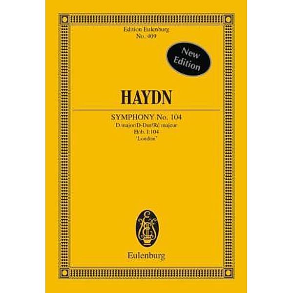 Eulenburg Studienpartituren / Sinfonie Nr. 104 D-Dur Hob.I:104 (London, Salomon), Partitur, Joseph Haydn