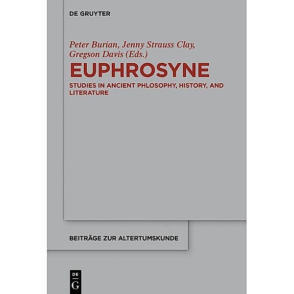 Euphrosyne / Beiträge zur Altertumskunde Bd.370