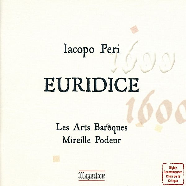 Euridice, Les Arts Baroques, Mireille Podeur