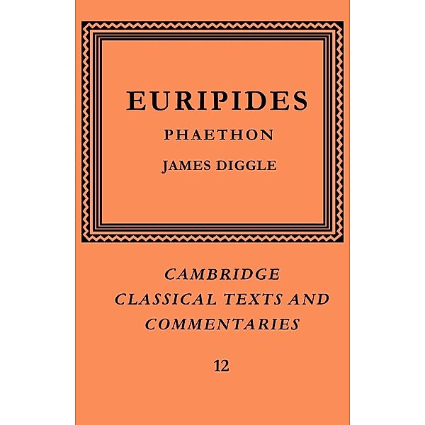 Euripides, James Diggle, Europides, Euripides