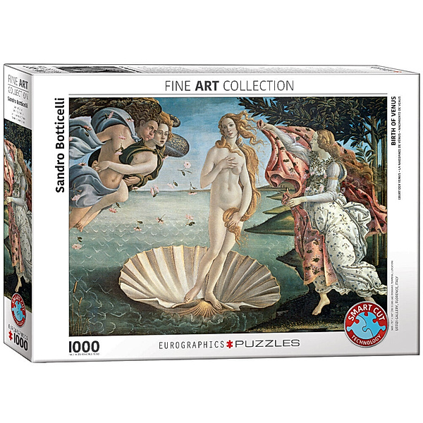 Eurographics Eurographics Puzzle 1000 - Die Geburt der Venus von Sandro Botticelli (Puzzle), Sandro Botticelli