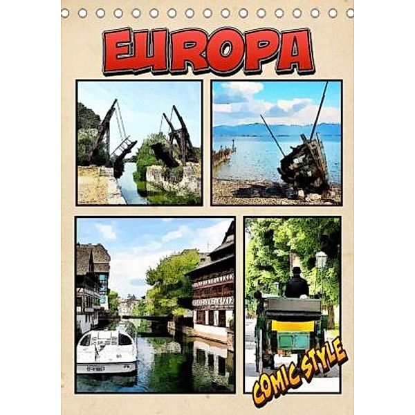 Europa - Comicstyle (Tischkalender 2022 DIN A5 hoch), Thomas Bartruff