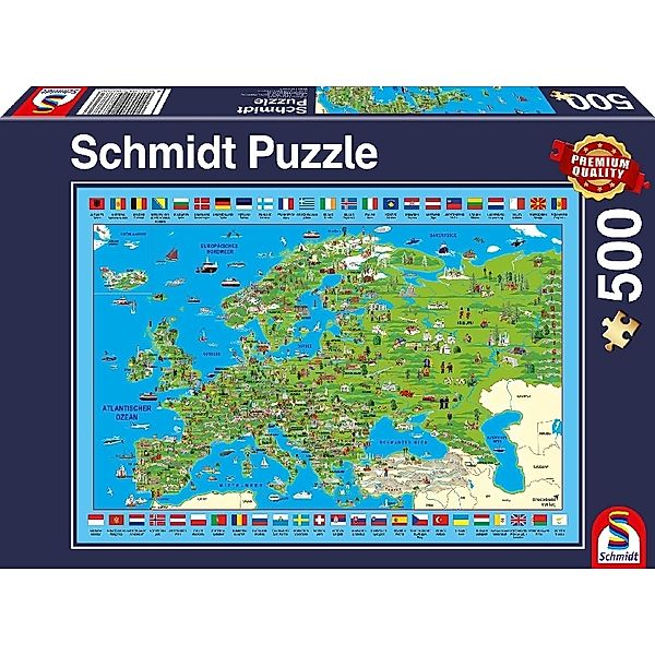 SCHMIDT SPIELE Europa entdecken (Puzzle)