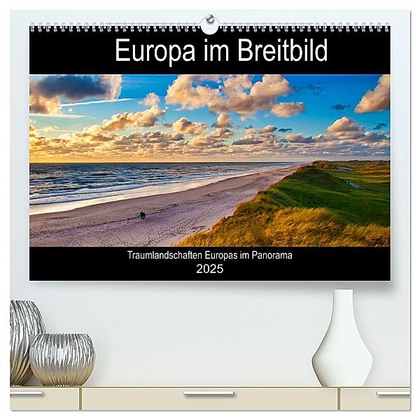 Europa im Breitbild (hochwertiger Premium Wandkalender 2025 DIN A2 quer), Kunstdruck in Hochglanz, Calvendo, Clemens Stenner
