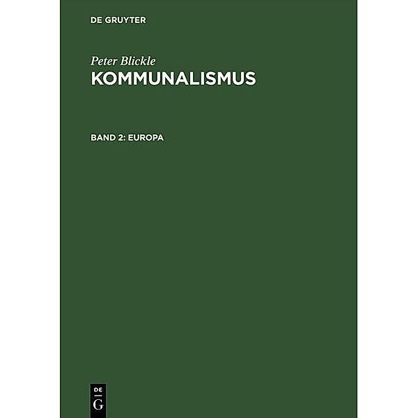 Europa / Jahrbuch des Dokumentationsarchivs des österreichischen Widerstandes, Peter Blickle