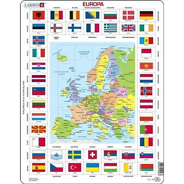 Europa Länder + Flaggen Kinderpuzzle bestellen | Weltbild.de
