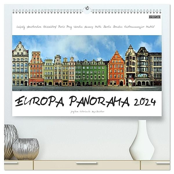Europa Panorama 2024 (hochwertiger Premium Wandkalender 2024 DIN A2 quer), Kunstdruck in Hochglanz, Jörg Rom