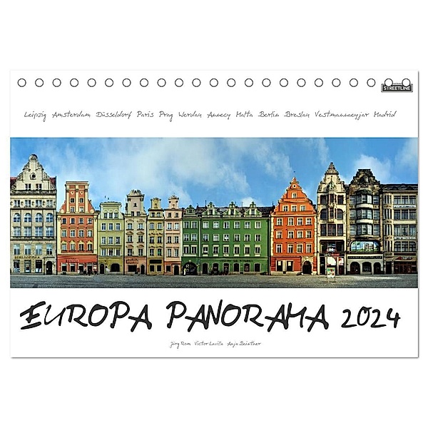Europa Panorama 2024 (Tischkalender 2024 DIN A5 quer), CALVENDO Monatskalender, Jörg Rom