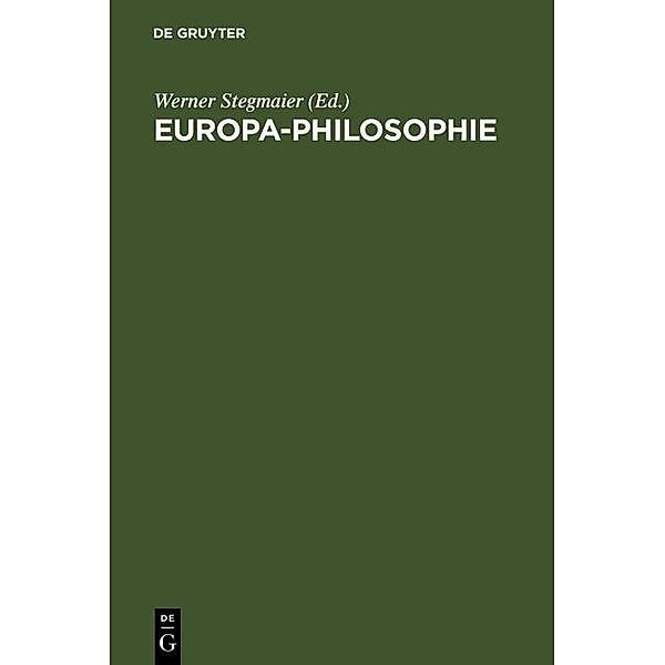 Europa-Philosophie