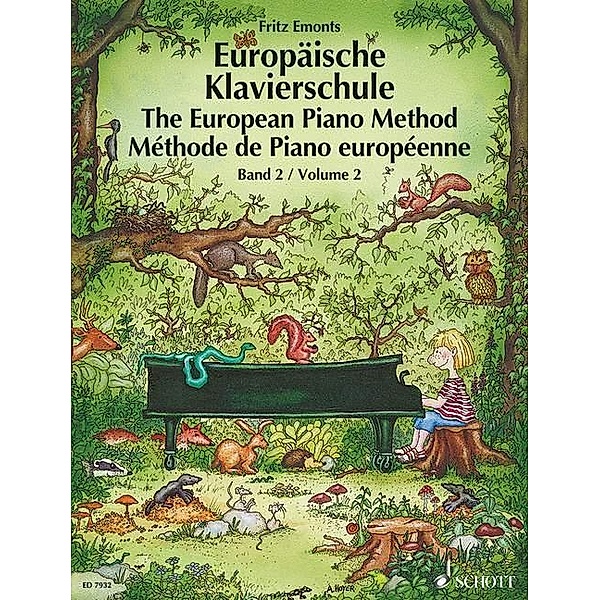 Europäische Klavierschule, Deutsch-Englisch-Französisch, Fritz Emonts