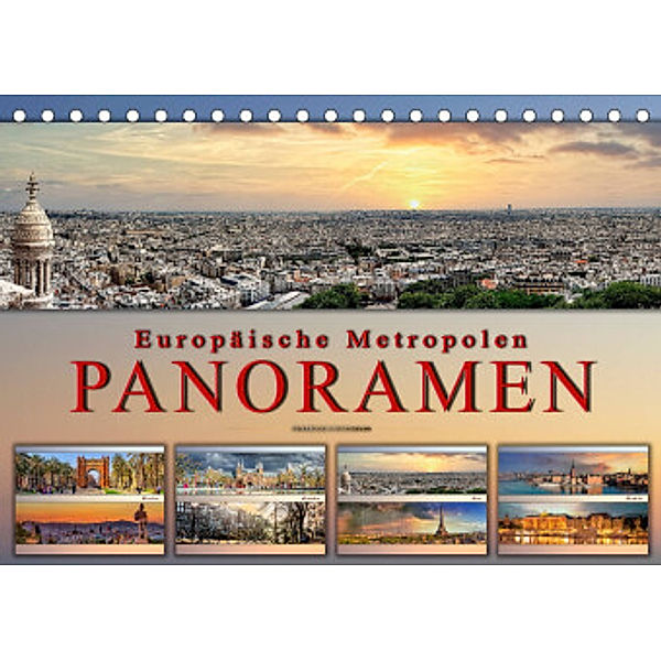 Europäische Metropolen - Panoramen (Tischkalender 2022 DIN A5 quer), Peter Roder