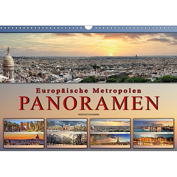 Europäische Metropolen - Panoramen (Wandkalender 2021 DIN A3 quer), Peter Roder