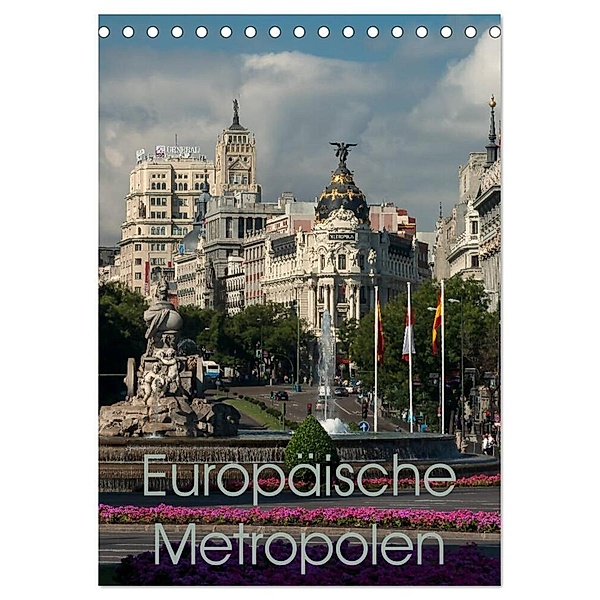 Europäische Metropolen (Tischkalender 2024 DIN A5 hoch), CALVENDO Monatskalender, Berlin, Andreas Schön