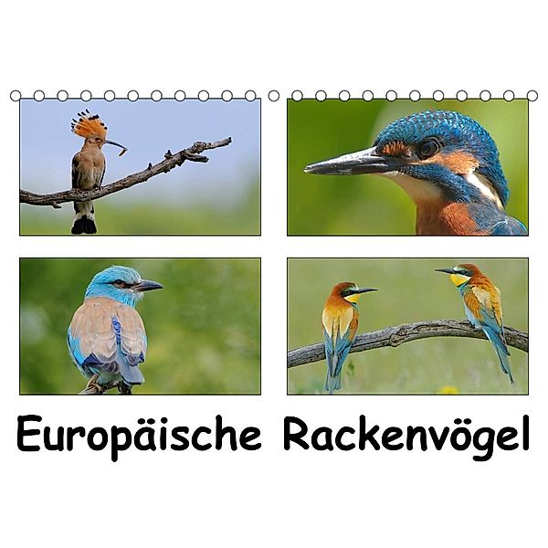 Europäische Rackenvögel (Tischkalender 2023 DIN A5 quer), Gerald Wolf