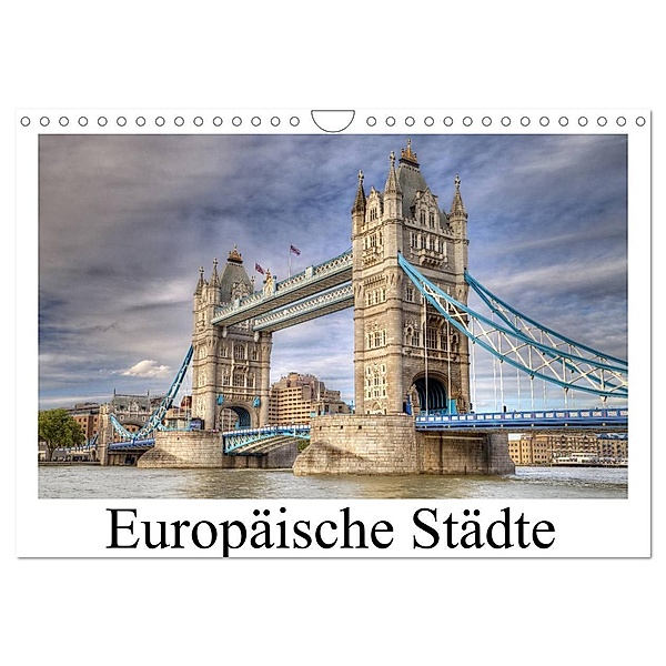 Europäische Städte (Wandkalender 2025 DIN A4 quer), CALVENDO Monatskalender, Calvendo, TJPhotography