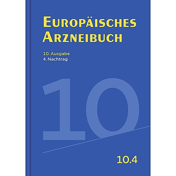 Europäisches Arzneibuch 10. Ausgabe, 4. Nachtrag