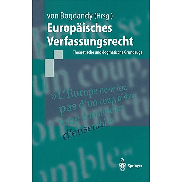 Europäisches Verfassungsrecht / Springer-Lehrbuch