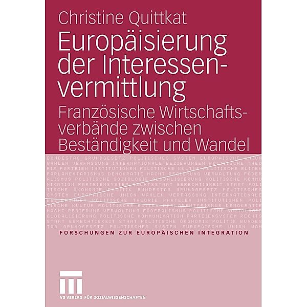 Europäisierung der Interessenvermittlung, Christine Quittkat