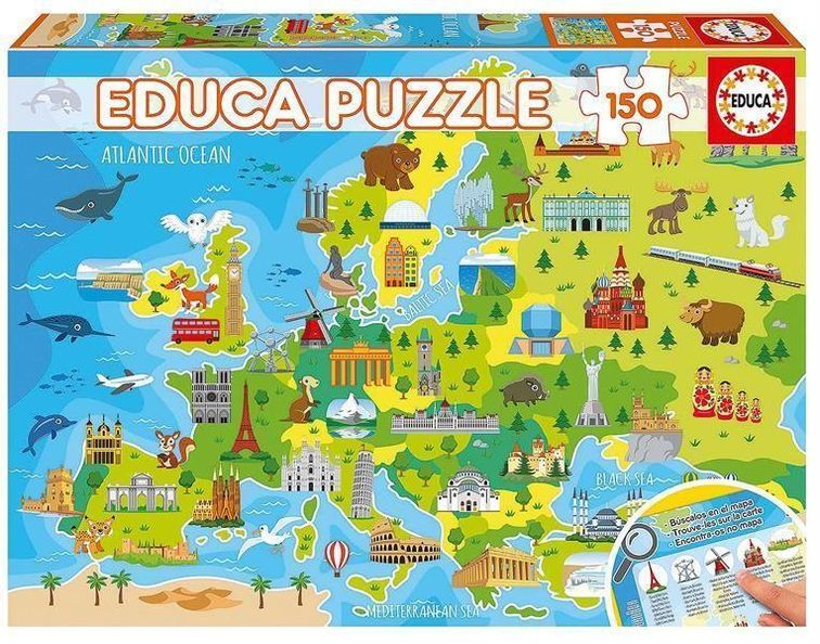 Europakarte 150 Teile Puzzle jetzt bei Weltbild.de bestellen