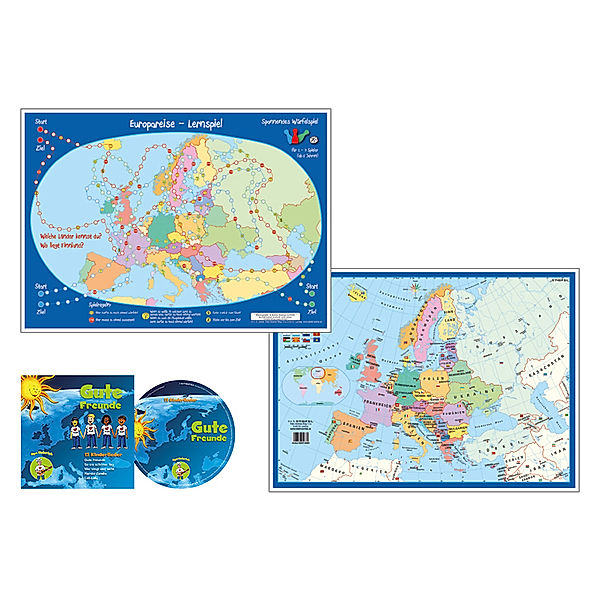 Stiefel Europareise-Lernspiel (Kinderspiel) + 1 Audio-CD, Heinrich Stiefel