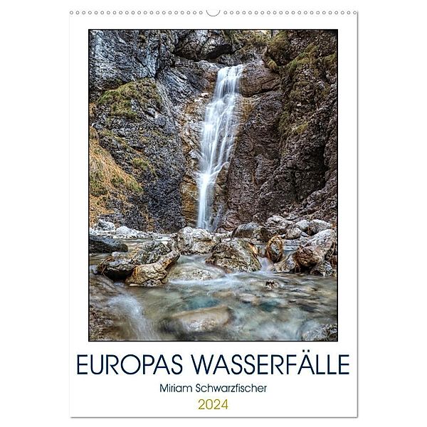 Europas Wasserfälle (Wandkalender 2024 DIN A2 hoch), CALVENDO Monatskalender, Fotografin Miriam Schwarzfischer