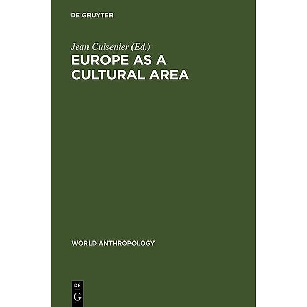 Europe as a Cultural Area / World Anthropology