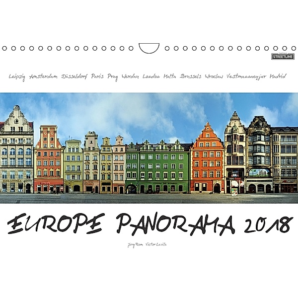 Europe Panorama 2018 / UK-Version (Wall Calendar 2018 DIN A4 Landscape), Jörg Rom