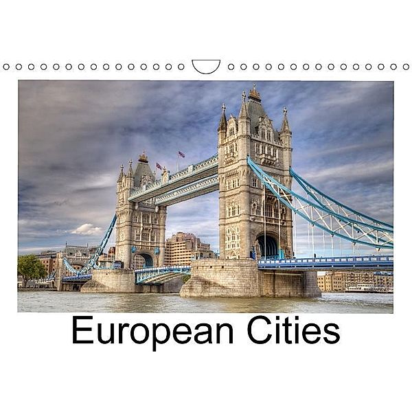 European Cities / UK Version (Wall Calendar 2017 DIN A4 Landscape), Thorsten Jung