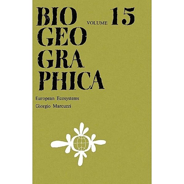 European Ecosystems / Biogeographica Bd.15, G. Marcuzzi